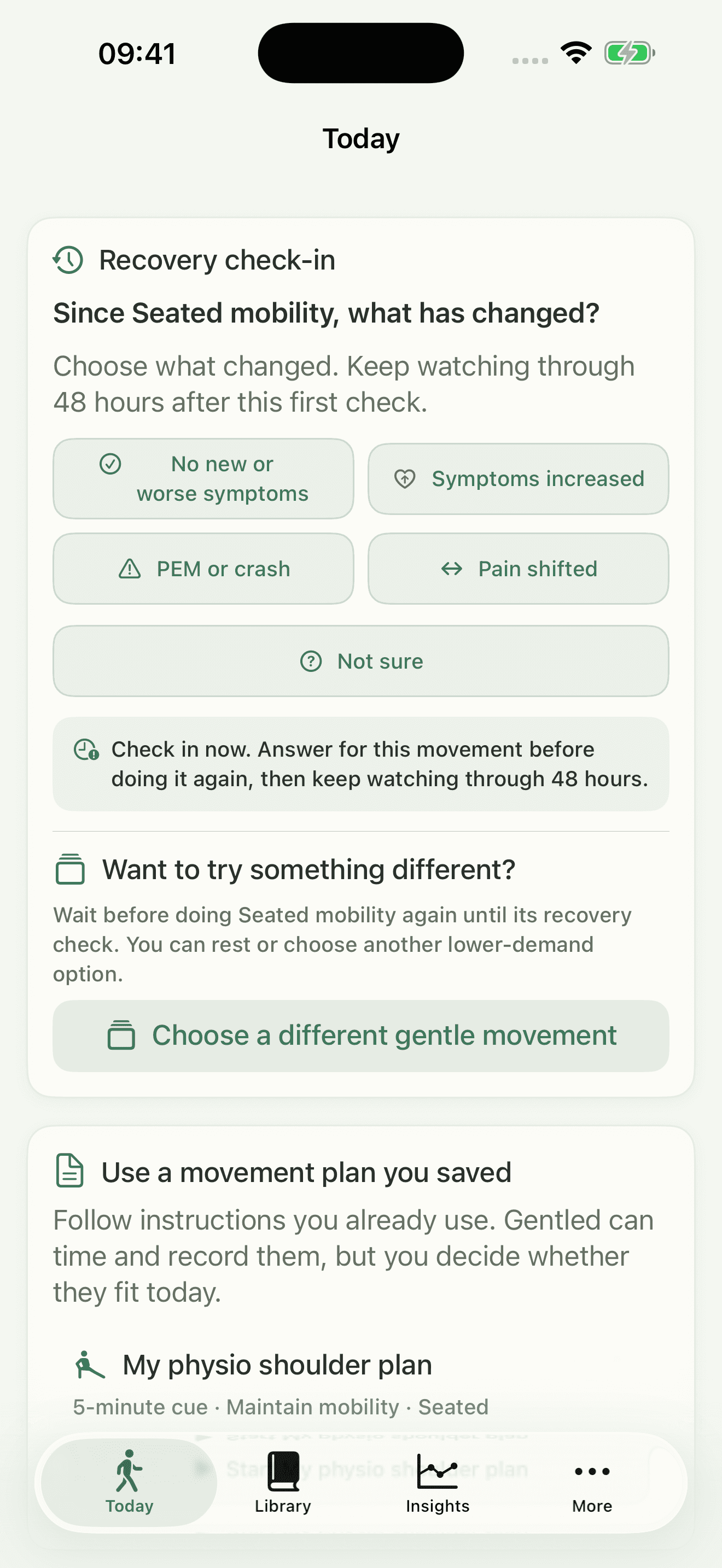 Gentled: keep movement instructions you already use